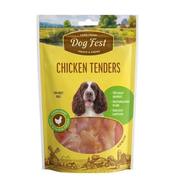 Dog fest - חטיף פילה עוף 90( Chicken tenders גרם (